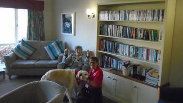 Hexham care home Residents welcome furry friend
