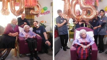 105th birthday celebrations at Wythenshawe care home