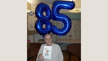 85 birthday candles at Sherwood care home