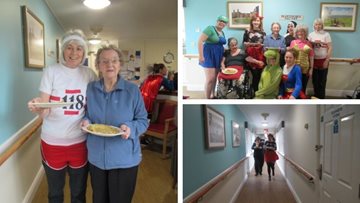 Residents have stacks of fun for Pancake Day at Wotton-under-Edge care home