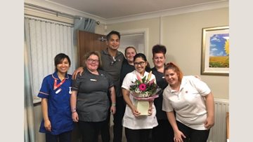 Celebration as Colleague passes qualification at Howley care home