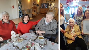 Stirling care home Residents share traditional Christmas meal with loved ones