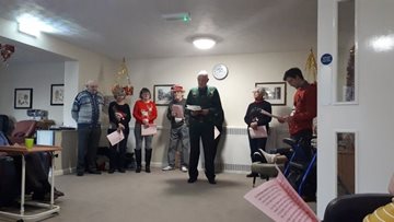 Christmas carols at Skellingthorpe care home