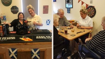 St Andrew’s Day celebrations at Tranent care home