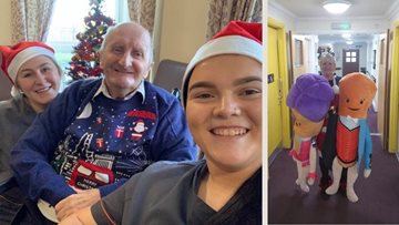 Christmas Day at Greenock care home