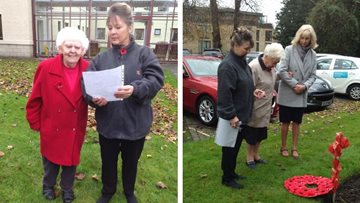 Edinburgh care home remembers fallen heroes
