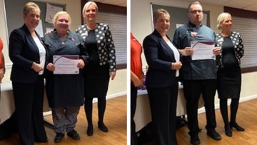 Staff achievements celebrated at Dukinfield care home