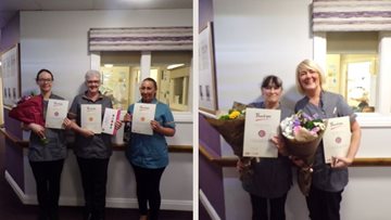 Roker care home team members receive long service award
