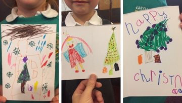 Intergenerational crafts at Kendal care home