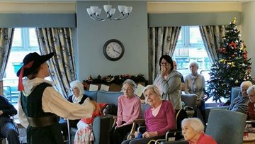 Round of applause for Puss in Boots panto at Dukinfield care home