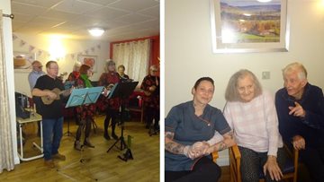 Residents enjoy ukulele performance at Grimsby care home