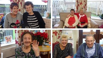 Residents enjoy mince pies and sherry at Scunthorpe care home