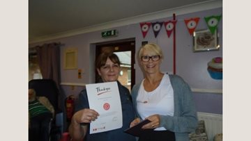 Stevenage care home Colleague thanked for long service