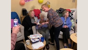 90th birthday celebrations at Crieff care home