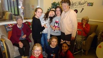 Christmas carols at Mossley care home