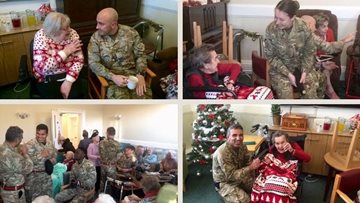 St Andrews care home Residents enjoy festive visit from British Army