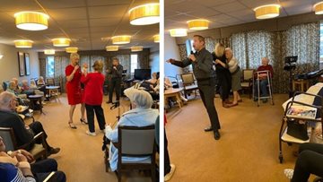 Holmfirth care home is alive with the sound of music