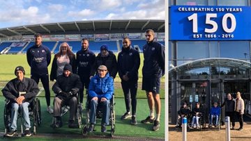 Eckington care home football fans visit Chesterfield F.C.