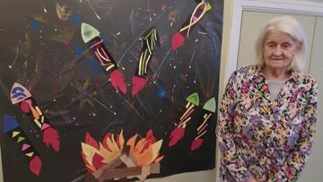 Arts and crafts brighten up Residents’ day at Averill House