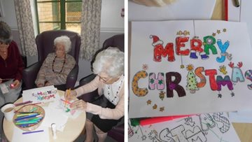 Wigston care home prepares for Christmas with seasonal crafts class