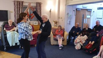 Talented singer hits the right note at Hyde care home