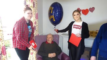 Valentine’s Day celebrations at Long Eaton care home