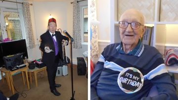 90th birthday celebrations at Newcastle care home