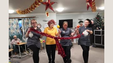 Musical fun at Tipton care home