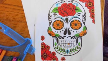 Arts and crafts session takes a unique twist at Limpley Stoke care home