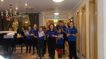 Seasonal sing-along at Garforth care home