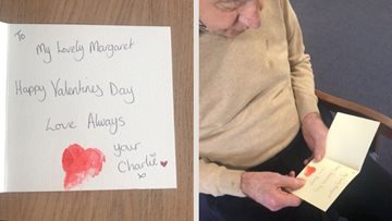 Love is in the air at Falkirk care home