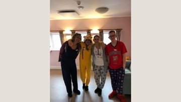 Peacehaven care home Residents hold pyjama day for Children in Need