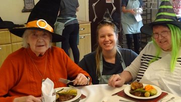 Harrogate care home Residents enjoy fang-tastic feast