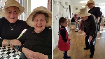 Intergenerational afternoon tea party at Glenrothes care home