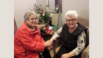 Friends reunited at Hebburn care home