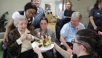 Resident turns 88 years young at Hinckley care home