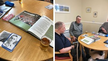 Football fans come together at Alloa care home