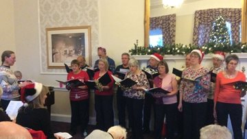 Christmas choir performance delights at Edinburgh care home