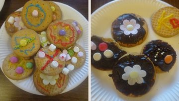 Shard End care home Residents enjoy baking fun