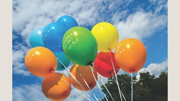 Balloon fun at Stafford care home