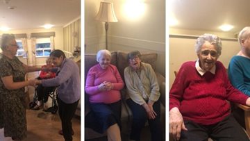 Residents put on their dancing shoes for St Andrew’s Day at Falkirk care home