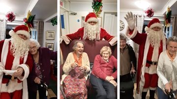 Chippenham care home receives magical visit from Santa