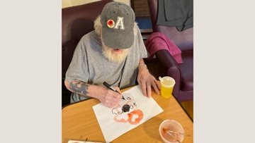 Stoke care home marks Remembrance Day with arts and crafts