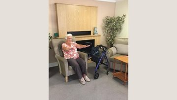 Laindon care home Residents enjoy exercise activities