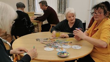 Birdwatch-inspired craft session is a hit at Dukinfield care home