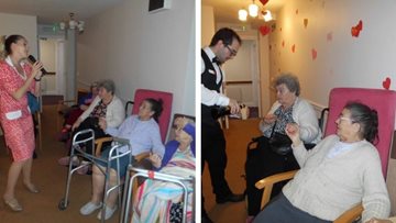 Valentine’s Day at Newcastle care home