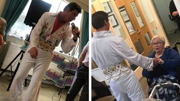 King of rock ‘n’ roll visits Tameside care home