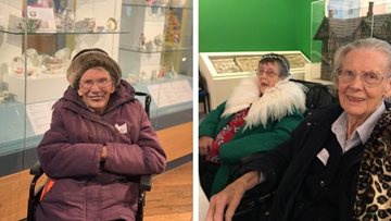 Barnard Castle care home Residents enjoy arts and crafts at Bowes Museum