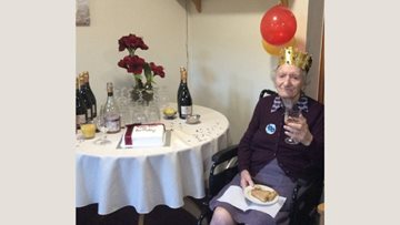 100th birthday celebrations at Edinburgh care home