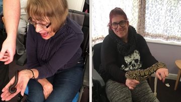Residents enjoy wild visit from ZooLab at Barnard Castle care home
